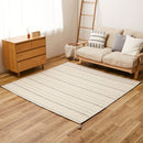 薄手で気軽に洗える インド綿ラグ ティック ブラック  メーカー直送 ▼返品・キャンセル不可【他商品との同時購入不可】