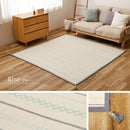 薄手で気軽に洗える インド綿ラグ ティック ブルー  メーカー直送 ▼返品・キャンセル不可【他商品との同時購入不可】