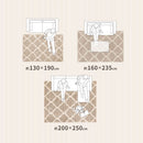 ベニワレン柄のウィルトン織シャギーラグ ラリス BE 200×250 メーカー直送 ▼返品・キャンセル不可【他商品と同時購入不可