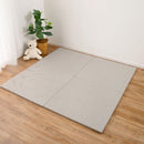 ファブリック置き畳 ボーナ 同色6枚組 GY 82×82×2.5cm メーカー直送 ▼返品・キャンセル不可【他商品と同時購入不可