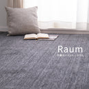 ペットにやさしい平織カーペット ラウム 255×255cm ブラック メーカー直送▼返品・キャンセル不可【他商品と同時購入不可】