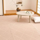 裏付き 洗えるい草風カーペット モンド 江戸間6畳 ピンク メーカー直送 ▼返品・キャンセル不可【他商品との同時購入不可】