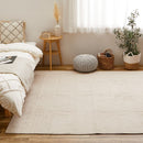 綿100%のイブルラグマット デコール 6畳用 ベージュ メーカー直送 ▼返品・キャンセル不可【他商品との同時購入不可】