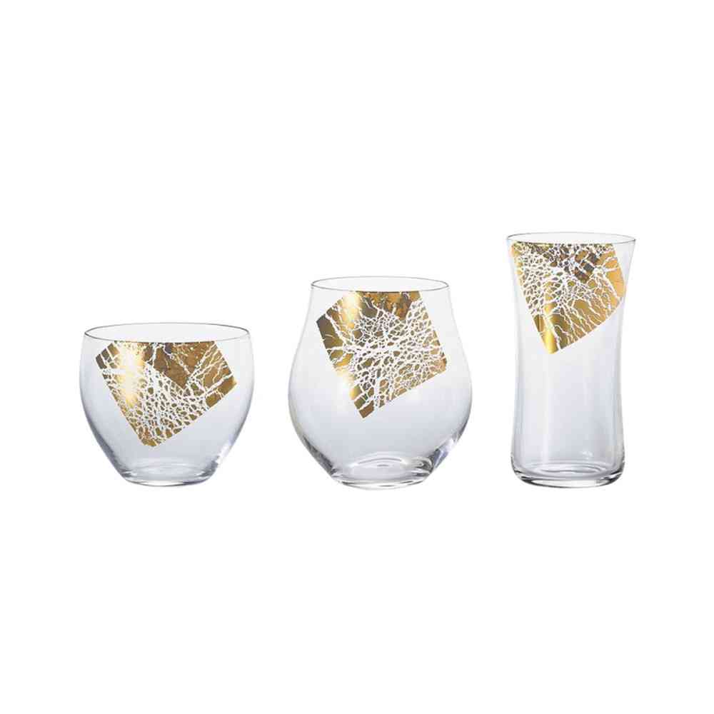 アデリア クラフトサケグラス 金羅凛 酒器三種揃え 150ml×1個、230ml×1