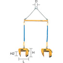 スーパー パネル吊りクランプ パネル・梁吊 天秤セット  メーカー直送 ▼返品・キャンセル不可【他商品との同時購入不可】