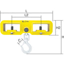 スーパー フォークリフト用吊フック 容量:2ton メーカー直送 ▼返品・キャンセル不可【他商品との同時購入不可】