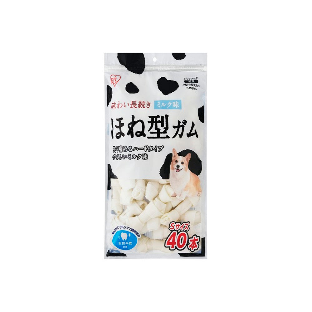 アイリスオーヤマ 骨型ガムミルク味Sサイズ 40本