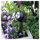 オーム電機 LED 土にさして使うセンサーライト 電池式 昼白色