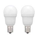 オーム電機 LED電球小形 60形昼白色 2個入