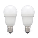 オーム電機 LED電球小形 60形昼光色 2個入