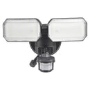 オーム電機 monban防犯センサーライト2灯リチウム充電池式