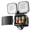 オーム電機 monban 防犯センサーライト 2灯乾電池式 1台