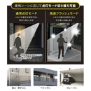 オーム電機 monban防犯センサーライト2灯リチウム充電池式 1台