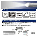 オーム電機 LEDライト ピュアビーム 80ルーメン