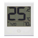 オーム電機 温度が見やすい温湿度計 快適表示&時計付き
