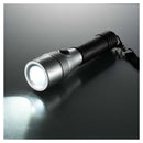 オーム電機 LEDライト 50lm ブラック