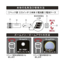 オーム電機 LEDズームライト 450ルーメン 1個入