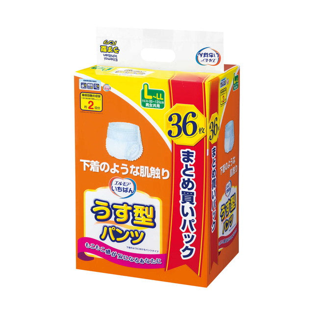 初回限定お試し価格】 カミ商事 エルモア いちばん うす型パンツ Ｌ