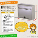 家庭用郵便ポスト (ダイヤル錠付) マットブラック メーカー直送 ▼返品・キャンセル不可【他商品との同時購入不可】