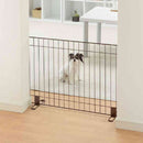 スタンド簡易ペットゲート 90 ブラウン メーカー直送▼返品・キャンセル不可【他商品との同時購入不可】