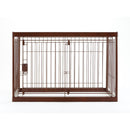 木製ペットサークル 90-60 ダークブラウン メーカー直送▼返品・キャンセル不可【他商品との同時購入不可】