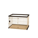 木製お掃除簡単ペットサークル 90-60 ダークブラウン メーカー直送▼返品・キャンセル不可【他商品との同時購入不可】