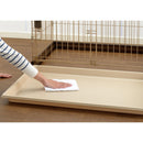 木製お掃除簡単ペットサークル 90-60 ダークブラウン メーカー直送▼返品・キャンセル不可【他商品との同時購入不可】