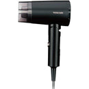 テスコム マイナスイオンヘアドライヤー 海外対応 コンパクト 軽量 Cタイプ変換プラグ付 ブラック TD565A-K