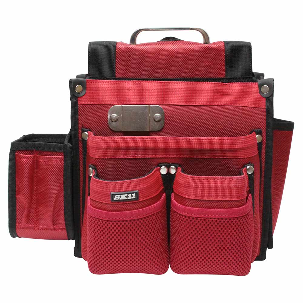 匠 仮枠大工釘袋 レッド SC-11 【直送品】 返品・キャンセル・他商品と