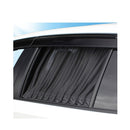 槌屋ヤック スリムカーテンドレーブ2ブラックS LS132