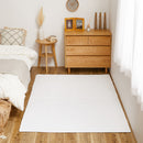 綿100%イブルラグマット デコール  アイボリー130×190  メーカー直送▼返品・キャンセル不可【他商品との同時購入不可】