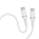 HIDISC やわらかで絡みにくい USB Type-C to Type-C (C to C ケーブル) 1m ホワイト PD100W対応 超急速充電