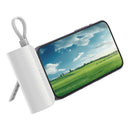 HIDISC 直挿ライトニング 5000mAh モバイルバッテリー ホワイト