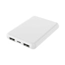 HIDISC 薄型軽量世界最小クラス 高性能ICチップ搭載 5000mAh モバイルバッテリー ホワイト
