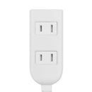 HIDISC 3個口電源タップ ホワイト 1m