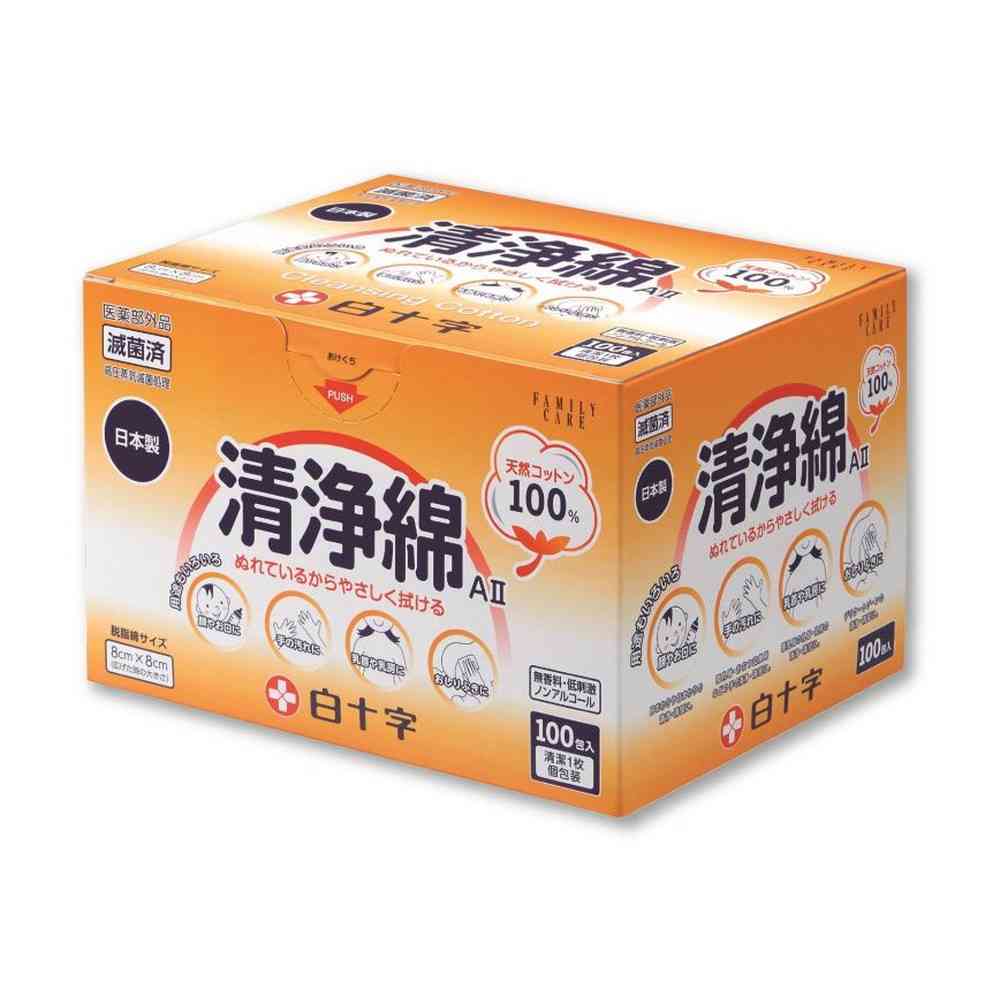 医薬部外品】白十字 FC 清浄綿A2 100包入