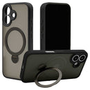 テレホンリース iPhone16 360°回転スタンドフロストブラック 8287IP461ZSFSLBK