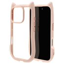 テレホンリース iPhone16 Pro mimi 猫耳ハイブリッド TPU×PC スモーキーピンク 8331IP461PHPSPK