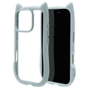 テレホンリース iPhone16Pro ケースカバー 猫耳 スモーキーブルー