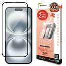 テレホンリースiPhone16/15 ガラスフィルム 全面保護 クリア