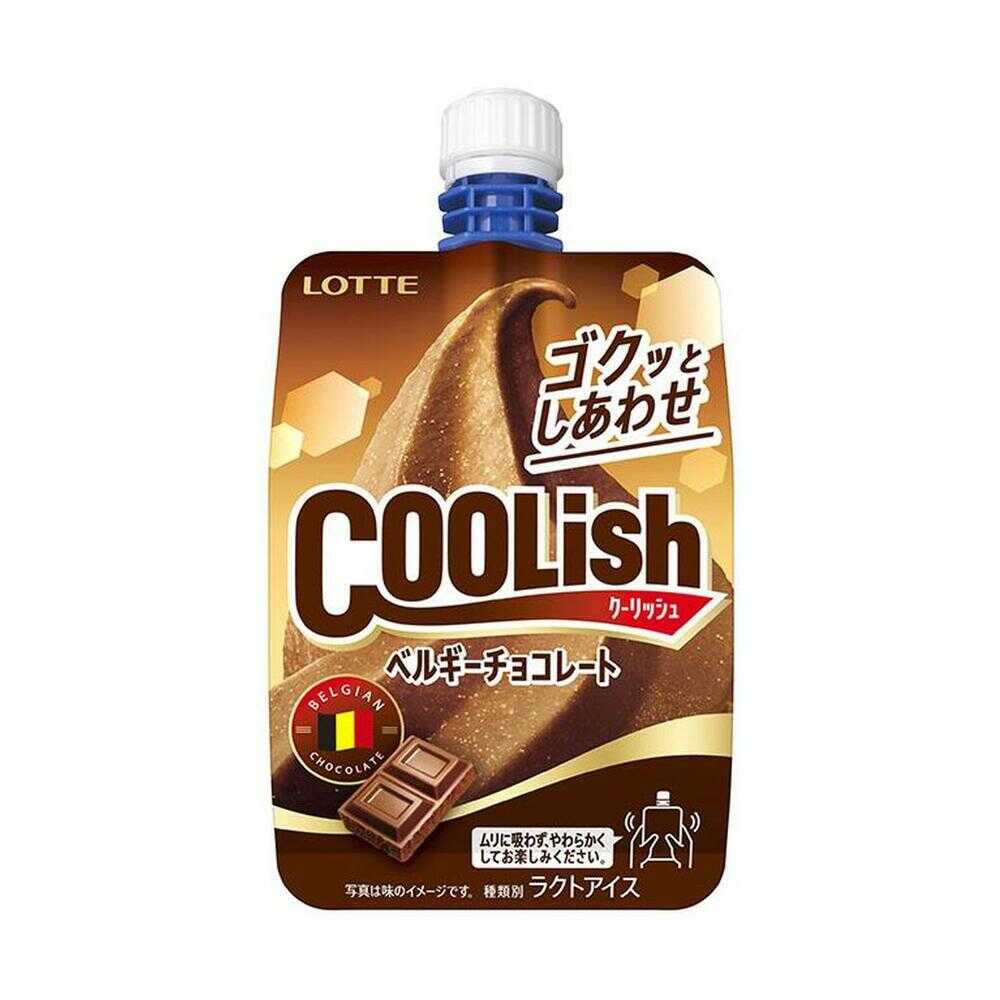◇［アイス］ロッテ クーリッシュ ベルギーチョコレート 140ml×24個