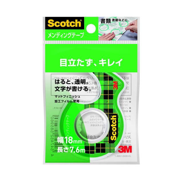 3M スリーエムジャパン スコッチ メンディングテープ 18mm×7.6m 小巻