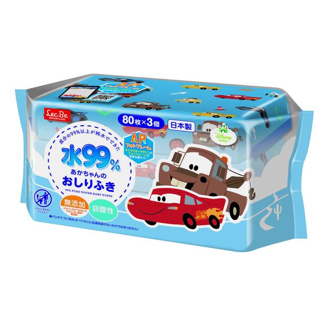 Rec baby wipes Cars 80 sheets x 3 pieces