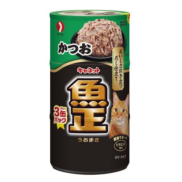 キャネット　魚正　かつお　３缶パック×１７+１  計５２缶 キャネット 魚正 かつお 160g×3缶パック