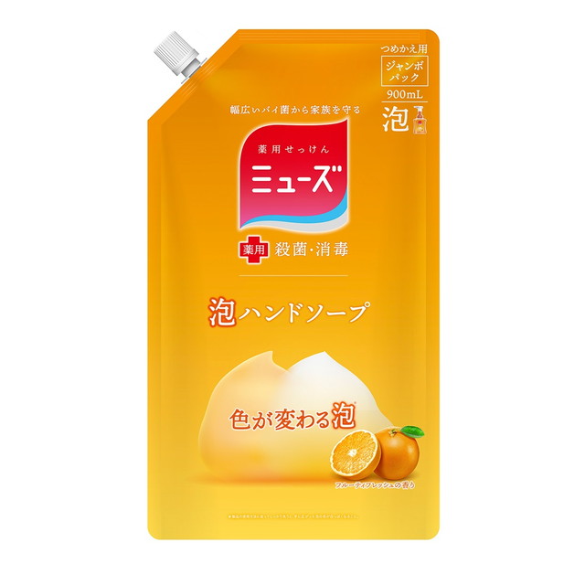 泡ミューズ フルーティフレッシュ ジャンボ詰替 900ml