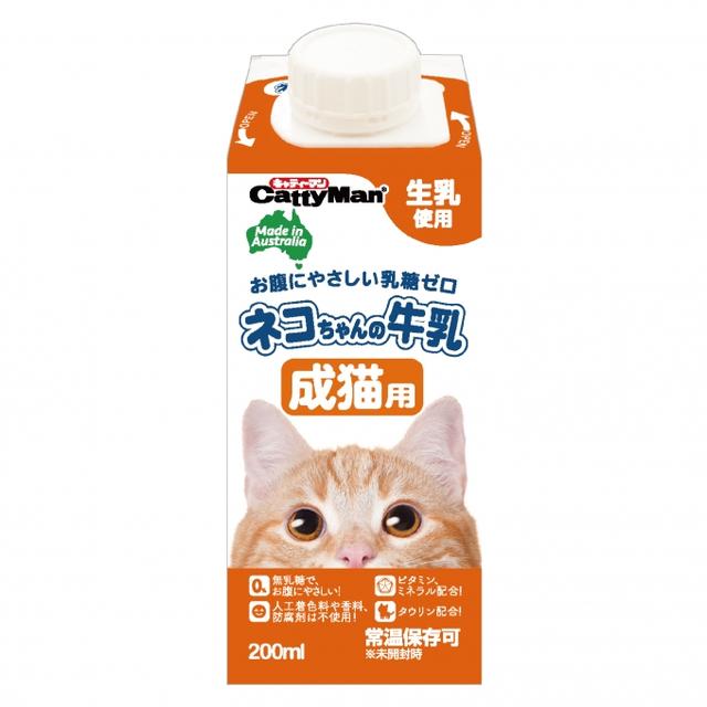 キャティーマン ネコちゃんの牛乳 成猫用 ８本 - キャットフード