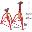 アストロプロダクツ 2TON リジットラック 2脚セット メーカー直送 ▼返品・キャンセル不可【他商品との同時購入不可】