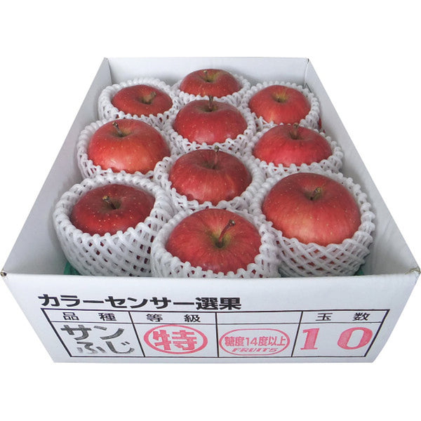 ◆【お歳暮限定】青森県産 糖度14度以上サンふじ （2.5kg）◇メーカー直送 ▼返品・キャンセル不可【他商品との同時購入不可】