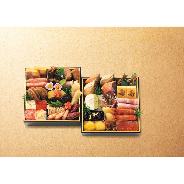 ◆【おせち限定】京・料亭わらびの里 和洋料亭おせち二段重◇ メーカー直送 ▼返品・キャンセル不可【他商品との同時購入不可】