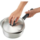 柳宗理 ステンレス片手鍋（18cm・つや消し）蓋付 メーカー直送 ▼返品・キャンセル不可【他商品との同時購入不可】